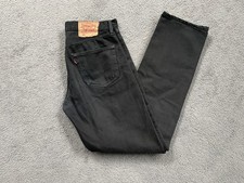 Levi's Strauss 501 - Herren Jeans  schwarz - W33/L34 - Knopfleiste - TOP Zustand