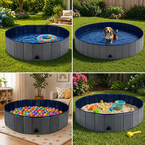 Faltbarer hundepool 160x160x30 - hundepool,