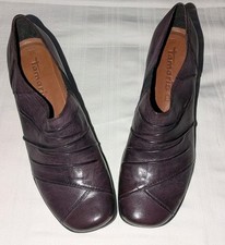 Pumps Tamaris Slipper Trotteur Blockabsatz Echtleder aubergine Gr. 39 NEU