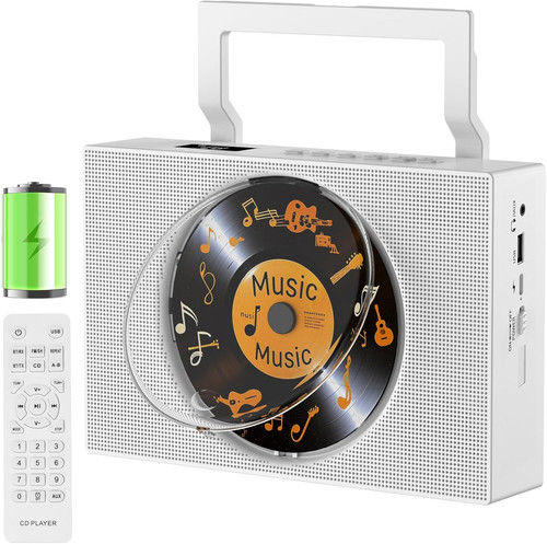 Tragbarer player mit - cd-player,