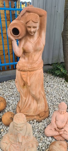 Terracotta figur statue - figur,, frau
