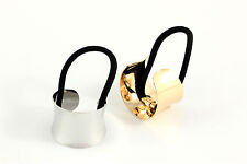 Haargummi Zopfhalter Haarband Metallring Pferdeschwanz Ponytail Haarschmuck A072