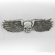 Biker chopper skull metal - biker,