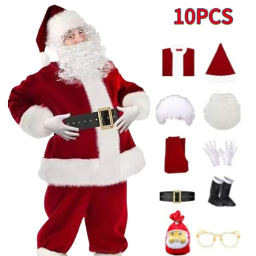 Herren weihnachtsmann kostüm - herren,