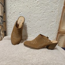 Hush Puppies Gr. 39 Leder Clogs Pantoletten Schuhe Western Cowboy