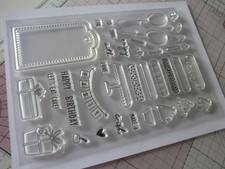 Din A 5 großes Stempelset - Geburtstag / Torte / Happy Birthday