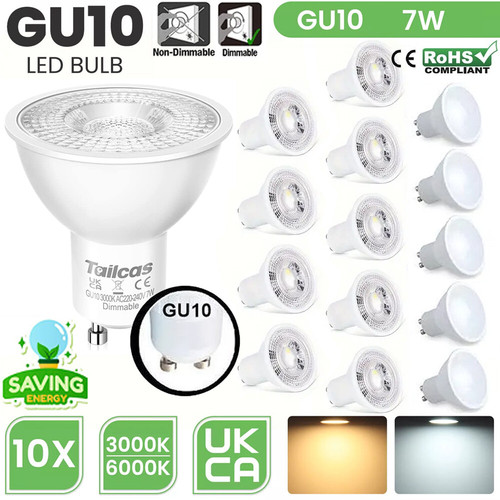 10st gu10 led - 10st.,
