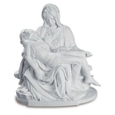Christliche pieta 14cm weiß - pieta,