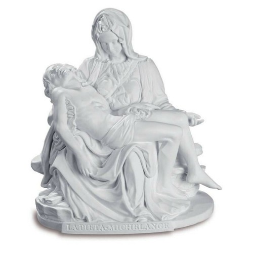 Christliche pieta 14cm weiß - 14cm,