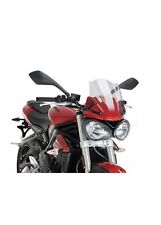 Flyscreen Scheibe Windschild Triumph Street Triple S 17-19 klar Puig NG Sport