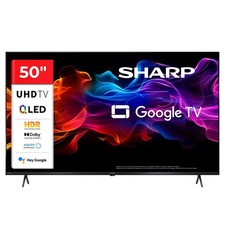 SHARP 4T-C50HPx Smart TV 50 Zoll 4K Ultra HD QLED WLAN Bluetooth Dolby Vision DE