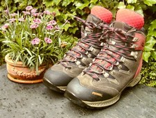 MEINDL  ??  Bergstiefel Gr.39 Leder rot GORETEX® VIBRAM® wenig getr. NP: 269€