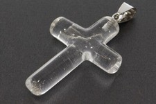 Bergkristall kreuz abgerundet - ,