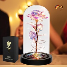 LED Ewige Rose im Glas für
