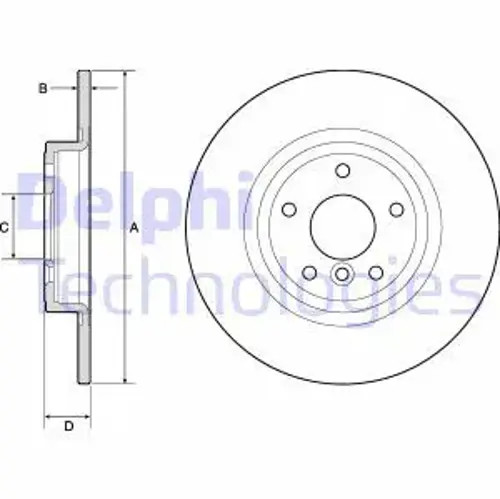 Bremsscheibe voll bg4766c - 2x,