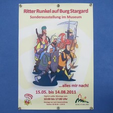 MOSAIK POSTER Digedags "RITTER RUNKEL AUF BURG STARGARD" 2011 Sonderausstellung