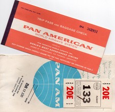 Pan American Ticket + Mappe