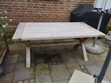 Teak Holz Gartentisch 100 cm X 180 cm , Kann mit Öl behandelt werden!Np 800 Euro