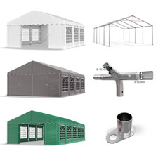 Partyzelt 3x2-6x12 PE Pavillon