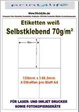 50x Paket Etiketten 210 x 148,5 DHL Paketmarken Aufkleber 210x148 Internetmarke