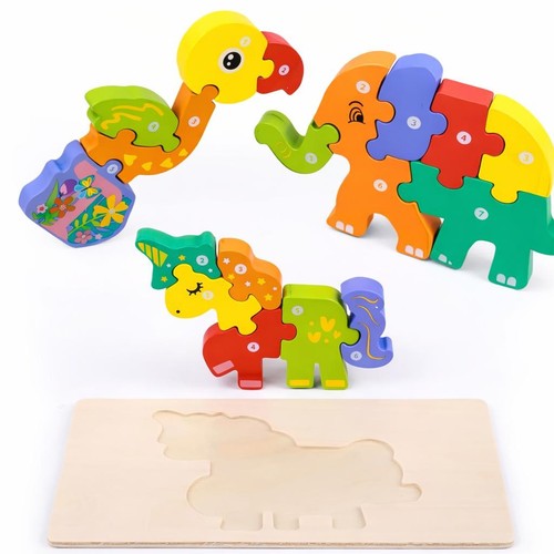 Holz puzzle set - puzzle,