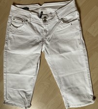 LTB Caprijeans Georget Cycle Slim Jeans kurz Shorts Damen Weiß W31