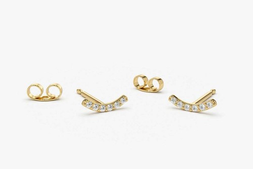 Diamant ohrstecker paar - diamant,