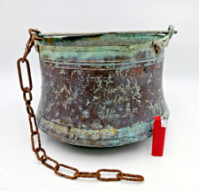   Alter Hexen Kessel Kupfer Kessel Topf 1920 Gramm, Durchmesser ca. 25 cm