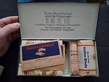 Leukoplast- Schnellverband HANSAPLAST  1920/1930 P.Beiersdorf&Co Mit Inhalt 