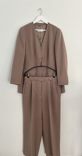 Vintage damen hosenanzug braun - damen,