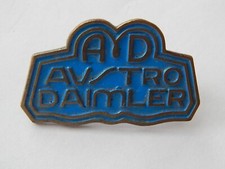 Austro Daimler Brosche blau lackiert 44 x 27 mm