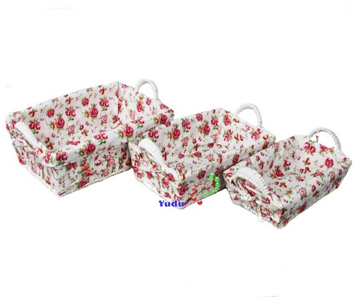 3tlg set regalkorb korb aus - regalkorb,