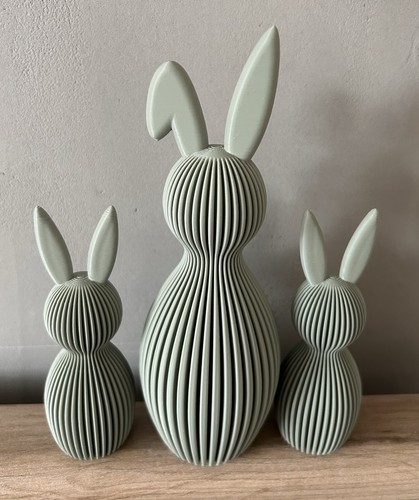 Osterhasen deko set 3er modern - deko,