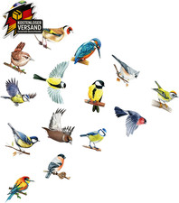 Fensterbilder Frühling Vögel