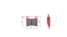Set of brake pads (2 units)