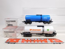 Fleischmann H0 DC 2x Kesselwagen DB 5473 Aral 5474 BP stromeyer sg+OVP #EG321-1
