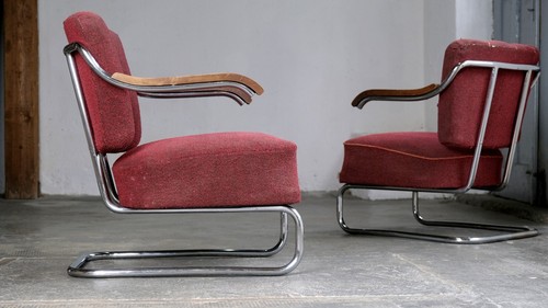 Zwei bauhaus sessel - zwei, mücke