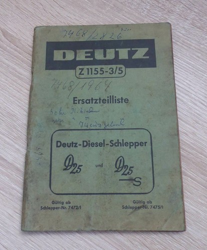 Deutz schlepper d25 d25s - +,