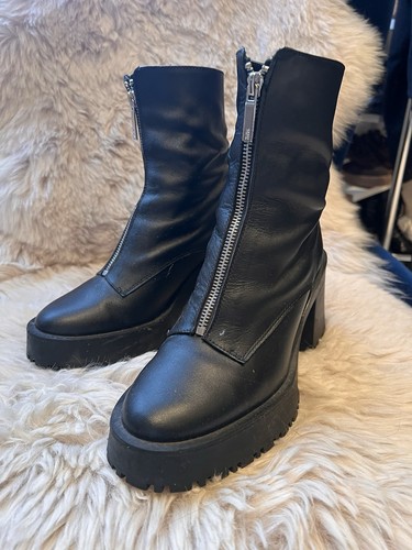 Zara lederstiefel 36 - zara, gr.36