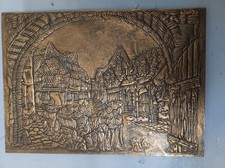 Kupfer Bild 42 X 30 cm