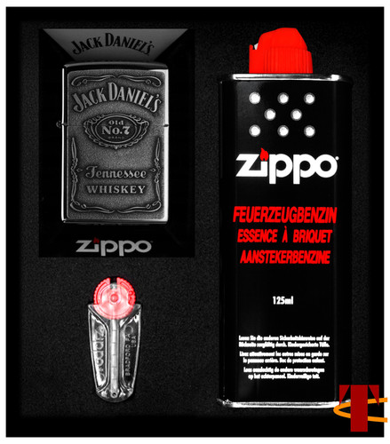 Zippo geschenkset jack - zippo, daniels