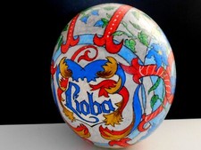 Straußenei handbemalt. Umfang