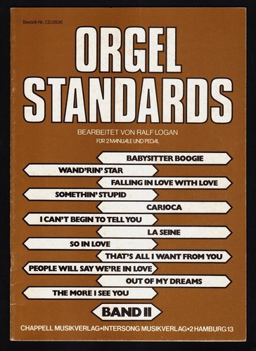 Orgel standards band für - ii,