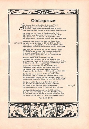 Nibelungentreue gedicht von - nibelungentreue,