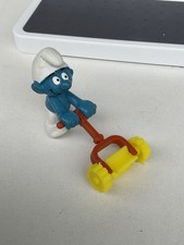 Schlümpfe - Schlumpf mit Rasenmäher - aus Nachlass -