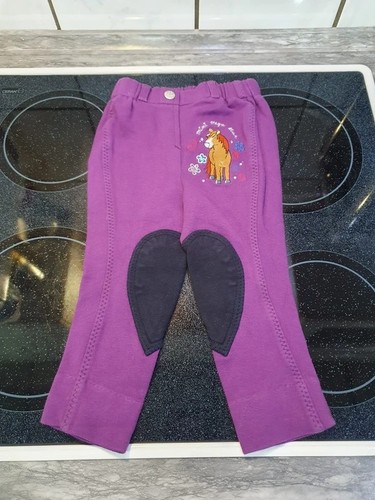 Lila bunte reithose 80 - -,