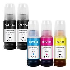 XXL Nachfüll Tinte Refill für Epson EcoTank 104 102 ET-2700 2800 ET-3750 ST-3000