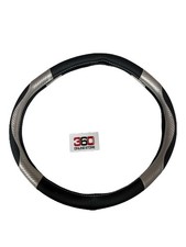 LKW Lenkradbezug Carbonfaser Kunstleder schwarz Silber