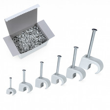 Nagelschellen Kabelschelle Kabelhalter 4-10 7-11 10-14mm Kabelklemme 100-1000Stk