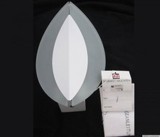 Design Wandleuchte Wandlampe SCHMITZ Metall weiß Glas Zwiebel Form Vorführware B